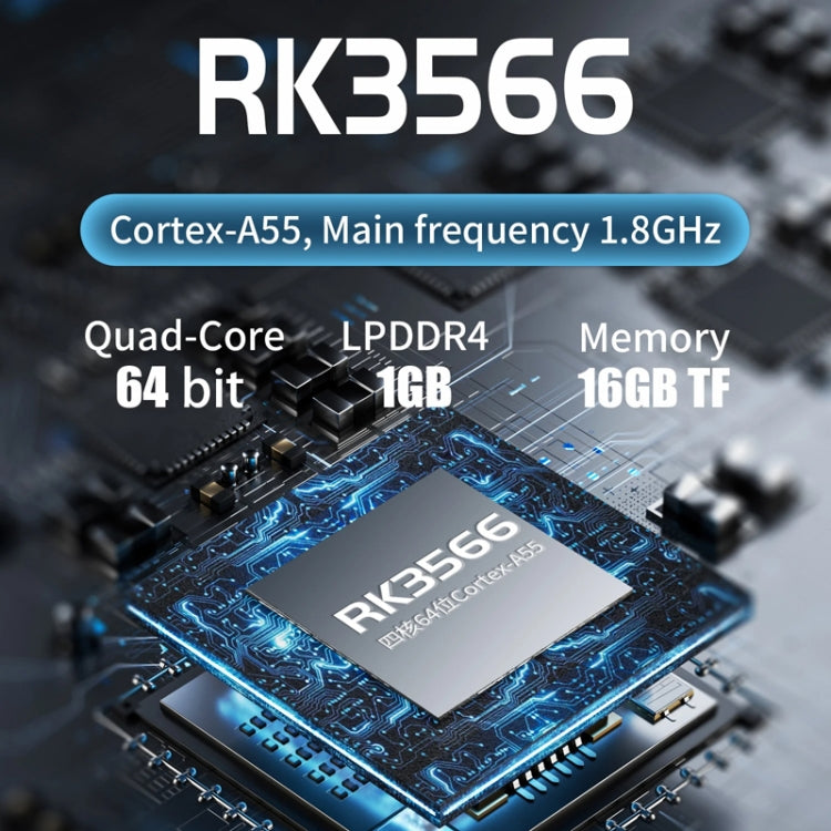 ANBERNIC RG ARC-S Handheld Game Console 4-Inch IPS Screen Linux System Portable Video Arcade 128G(Transparent Black)