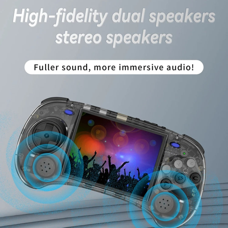 ANBERNIC RG ARC-S Handheld Game Console 4-Inch IPS Screen Linux System Portable Video Arcade 256G(Transparent Blue)