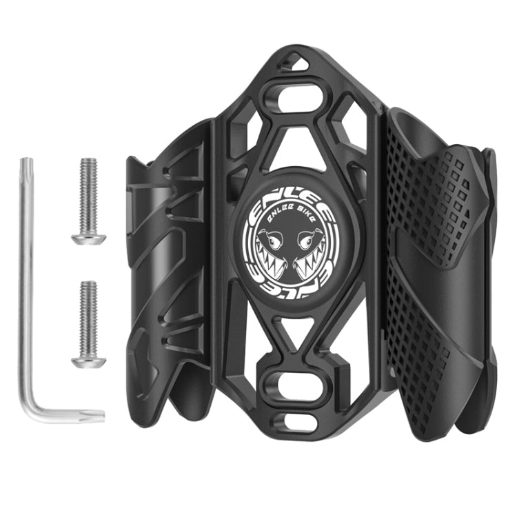 For AirTag ENLEE E-F231 Bicycle Tracker Hidden Localizer For Road Bike Multifunctional Anti-Theft Bracket(Black)