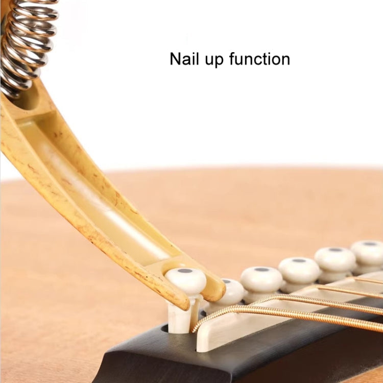 Galux GC501A Acoustic Guitar Pitch Clip Folk Ukulele Metal Clip With Storage Bag, Color: Black