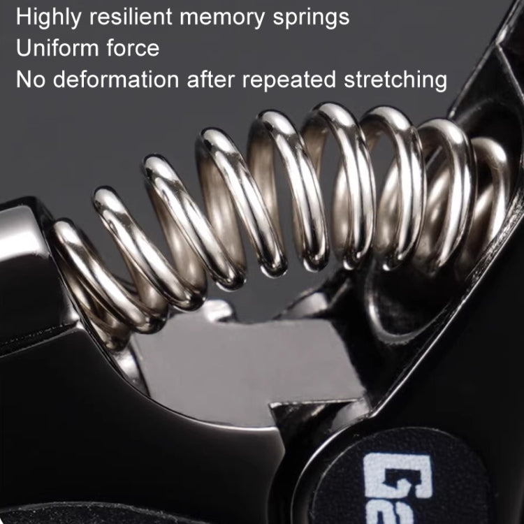 Galux GC501A Acoustic Guitar Pitch Clip Folk Ukulele Metal Clip With Storage Bag, Color: Silver