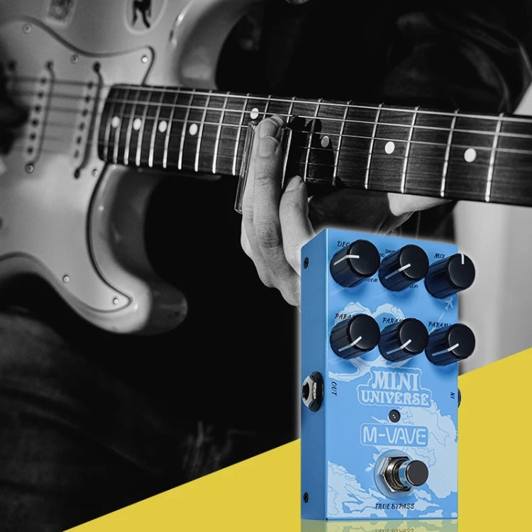 M-VAVE Guitar Monoblock Effects Digital Modeling Reverb Effects(Sky Blue)