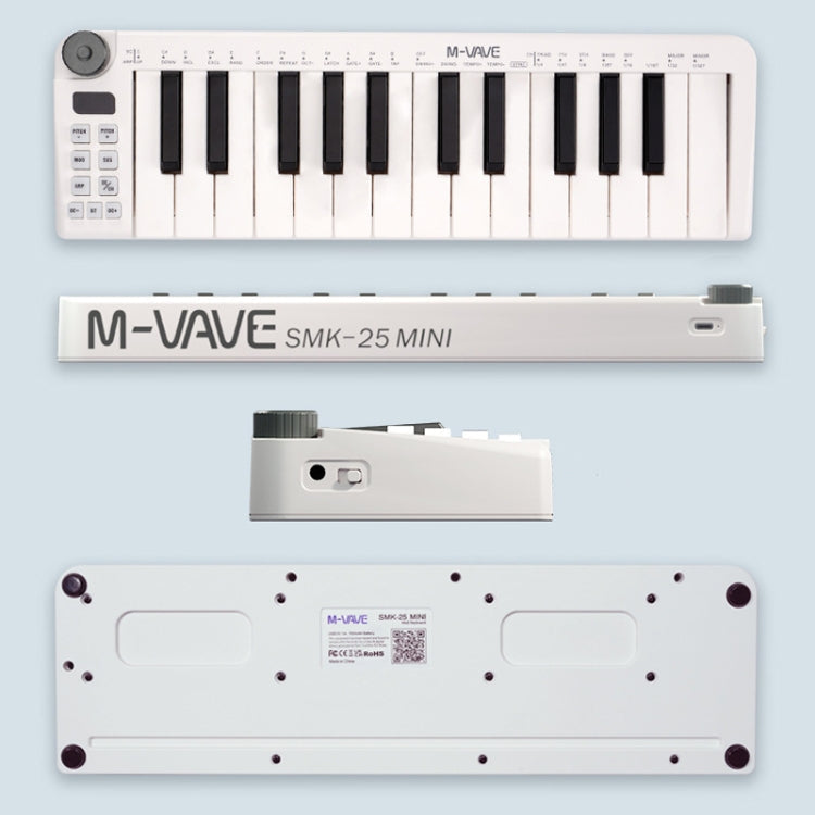 M-VAVE SKM-25MINI Digital Electronic Piano 25 Key Musical Instrument MIDI Keyboard Controller