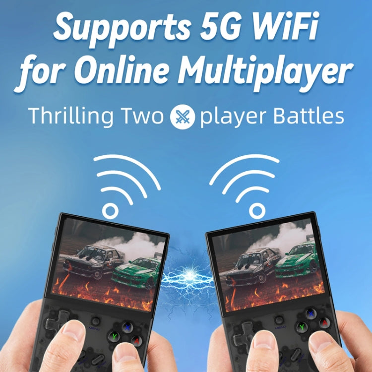 ANBERNIC RG35XX PLUS  Handheld Game Console 3.5-Inch IPS Screen Support HDMI TV 64GB+128GB(White)