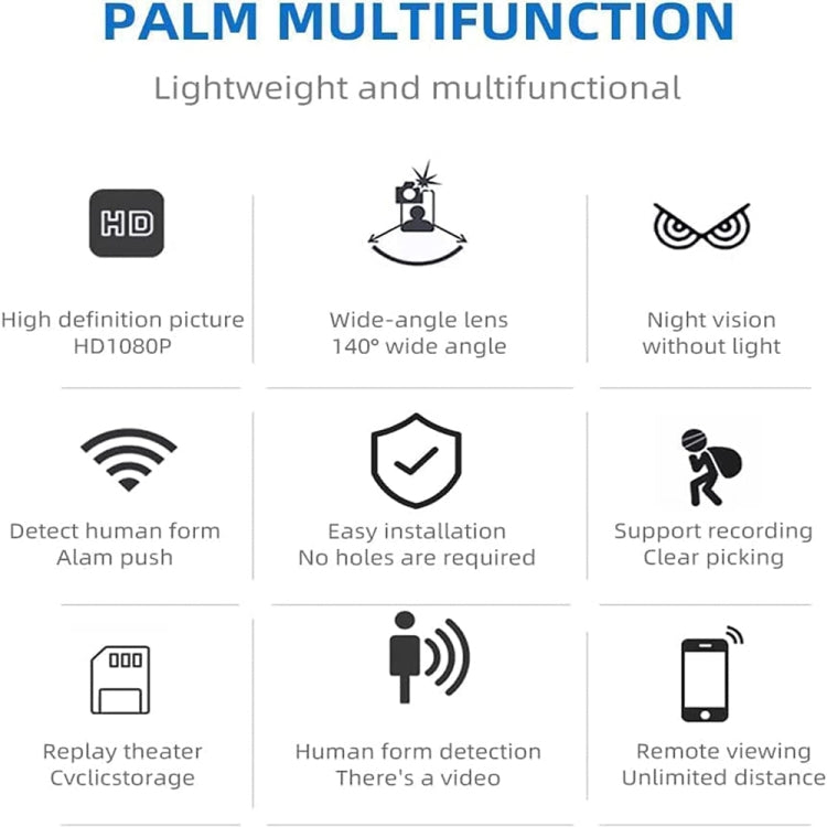 2 Million Pixel HD Home Smart WIFI Remote Mini 1080P Surveillance Camera, Specification: X5+64G