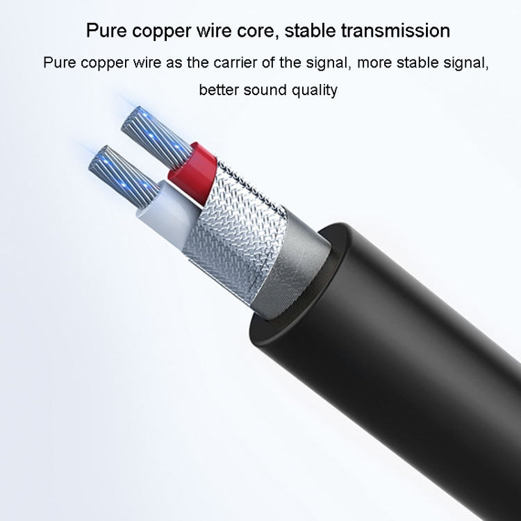 JINGHUA 3.5mm To 6.5mm Audio Cable Amplifier Guitar 6.35mm Cable, Length: 5m