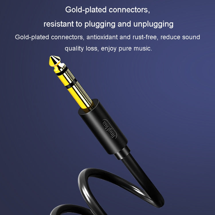 JINGHUA 3.5mm To 6.5mm Audio Cable Amplifier Guitar 6.35mm Cable, Length: 0.5m