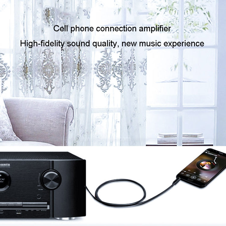 JINGHUA 3.5mm To 6.5mm Audio Cable Amplifier Guitar 6.35mm Cable, Length: 0.5m