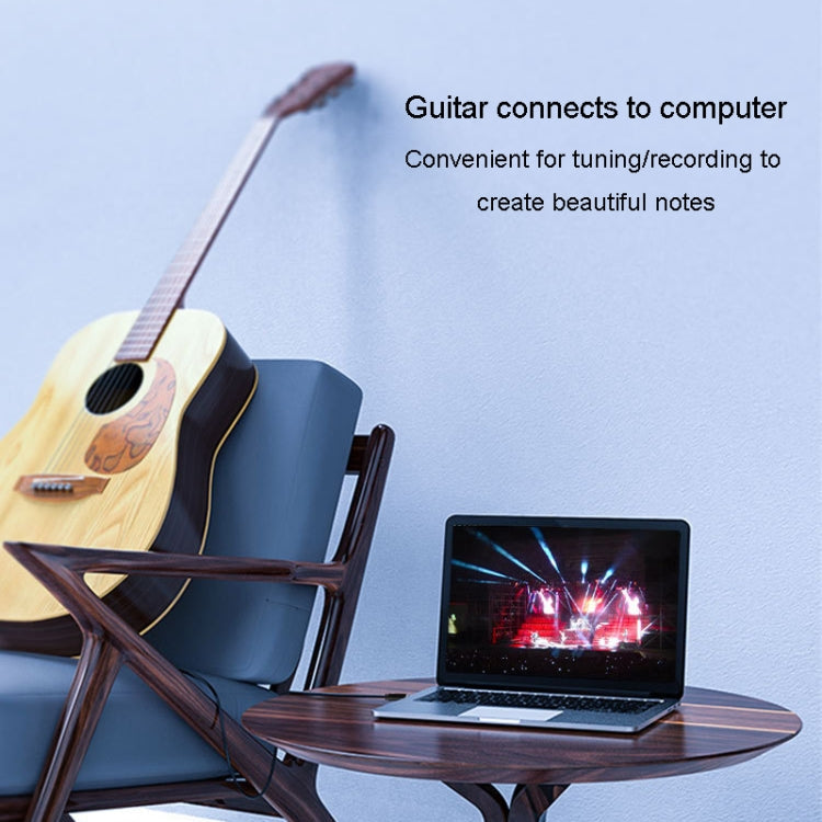 JINGHUA 3.5mm To 6.5mm Audio Cable Amplifier Guitar 6.35mm Cable, Length: 5m