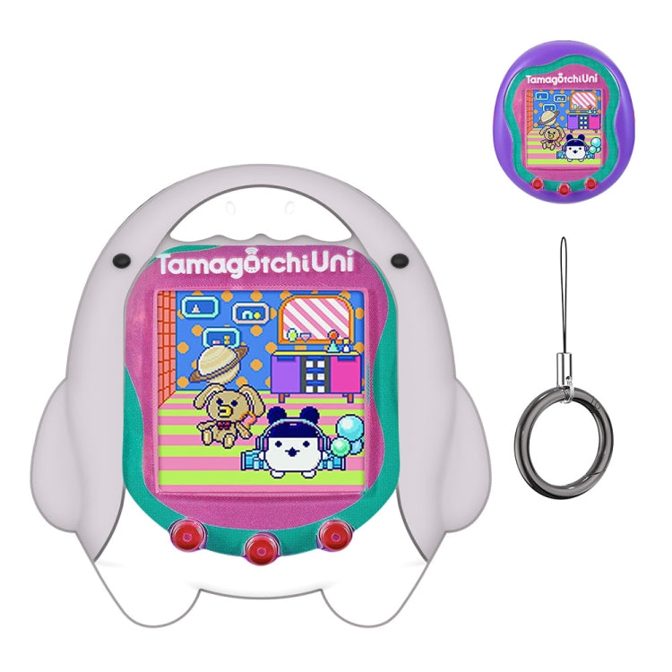 For Tamagotchi Uni (2023) Cartoon Shark Electronic Pet Game Console Silicone Protective Cover(C601)