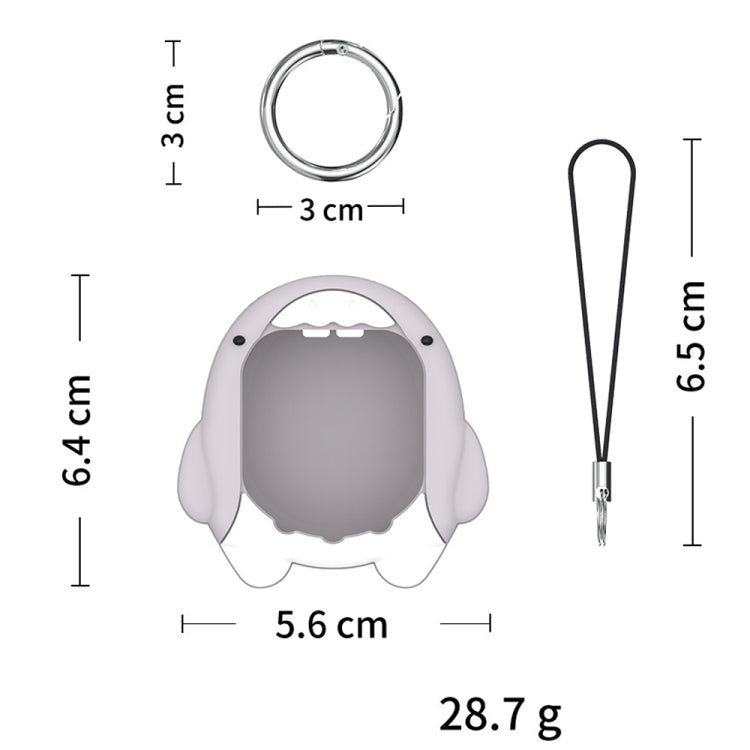 For Tamagotchi Uni (2023) Cartoon Shark Electronic Pet Game Console Silicone Protective Cover(C601)