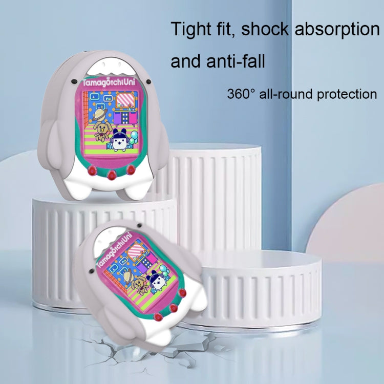 For Tamagotchi Uni (2023) Cartoon Shark Electronic Pet Game Console Silicone Protective Cover(C601)