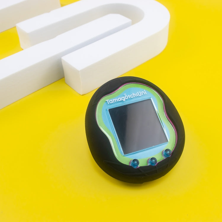For Tamagotchi Uni (2023) Pet Game Machine Silicone Protection Case(Black)