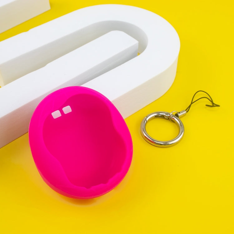 For Tamagotchi Uni (2023) Pet Game Machine Silicone Protection Case(Luminous Rose Red)