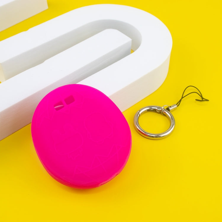 For Tamagotchi Uni (2023) Pet Game Machine Silicone Protection Case(Luminous Rose Red)