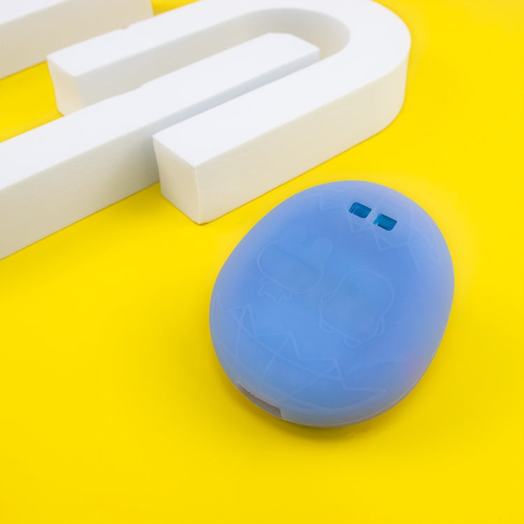 For Tamagotchi Uni (2023) Pet Game Machine Silicone Protection Case(Luminous Blue)