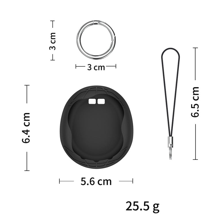 For Tamagotchi Uni (2023) Pet Game Machine Silicone Protection Case(Black)