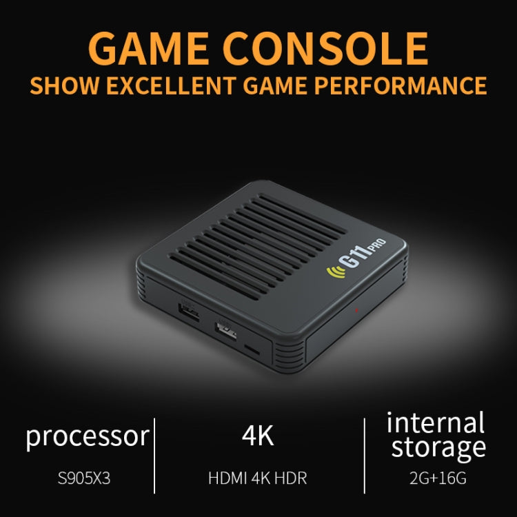 G11 PRO Game Machine TV Box Dual System HDMI HD 4K Retro Arcade, Style: 128G+Charging Handle