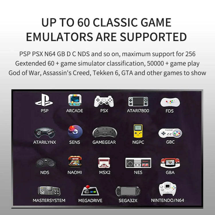 G11 PRO Game Machine TV Box Dual System HDMI HD 4K Retro Arcade, Style: 64G 30,000+ Games