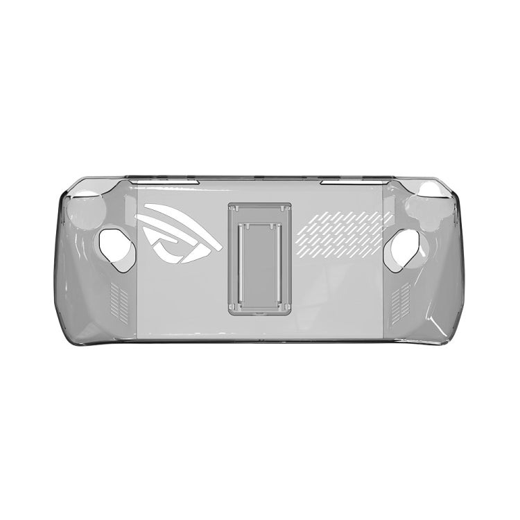 For ASUS ROG Ally Pocket Console Protective Case Transparent Crystal Case TPU Protective Case Accessories(Transparent Black)