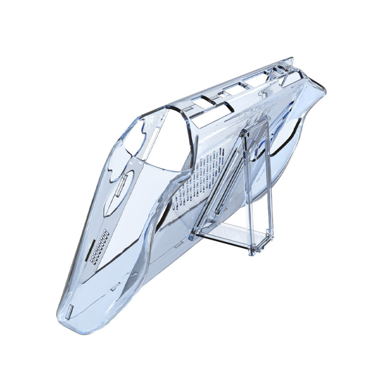 For ASUS ROG Ally Pocket Console Protective Case Transparent Crystal Case TPU Protective Case Accessories(Transparent Blue)