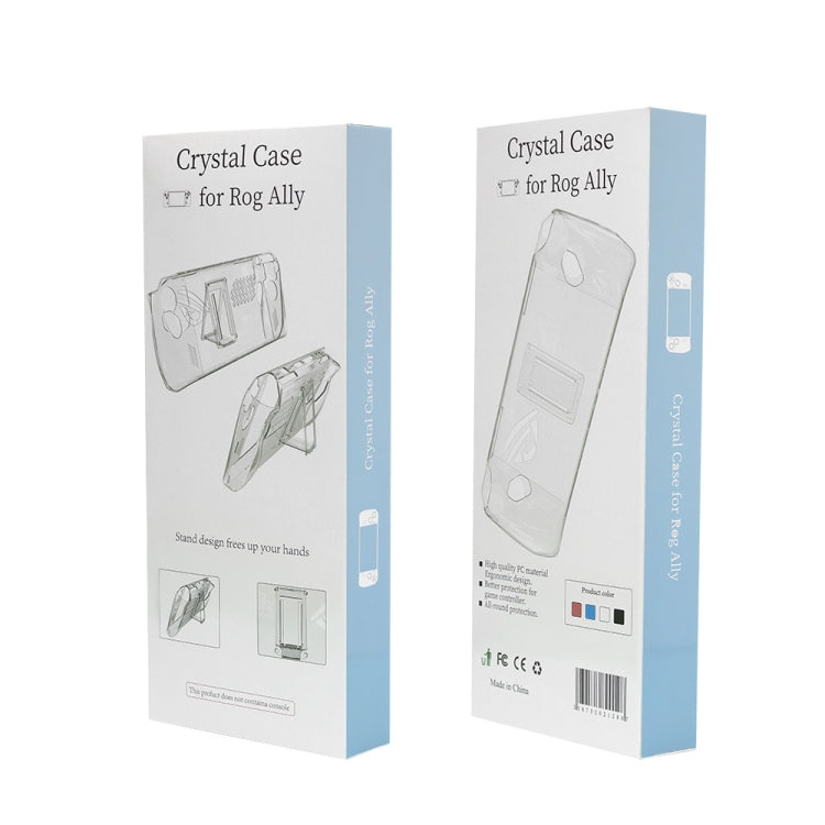 For ASUS ROG Ally Pocket Console Protective Case Transparent Crystal Case TPU Protective Case Accessories(Transparent Blue)