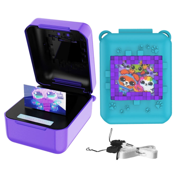 For Bitzee Pet Machine Silicone Anti-Shock And Anti-Fall Protective Cover All-Inclusive Case(Purple)