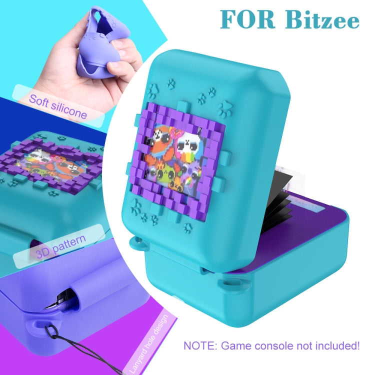For Bitzee Pet Machine Silicone Anti-Shock And Anti-Fall Protective Cover All-Inclusive Case(Purple)