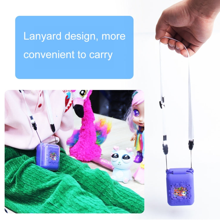 For Bitzee Pet Machine Silicone Anti-Shock And Anti-Fall Protective Cover All-Inclusive Case(Purple)