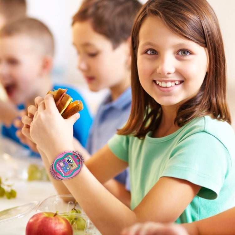 For Tamagotchi UNI (2023) Pet Game Machine Silicone Integrated Watch Strap Protective Case(Transparent Pink)