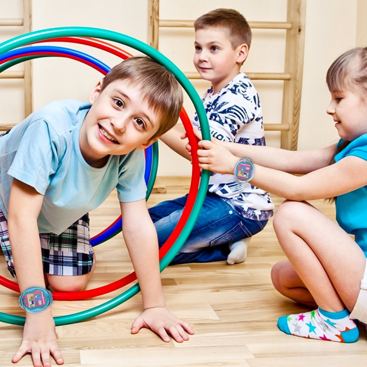 For Tamagotchi UNI (2023) Pet Game Machine Silicone Integrated Watch Strap Protective Case(Transparent Pink)