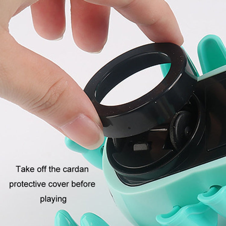 Crawling Hermit Crab Educational Electrical Toys Universal Music Light Projection Cartoon Children Toys(Orange)