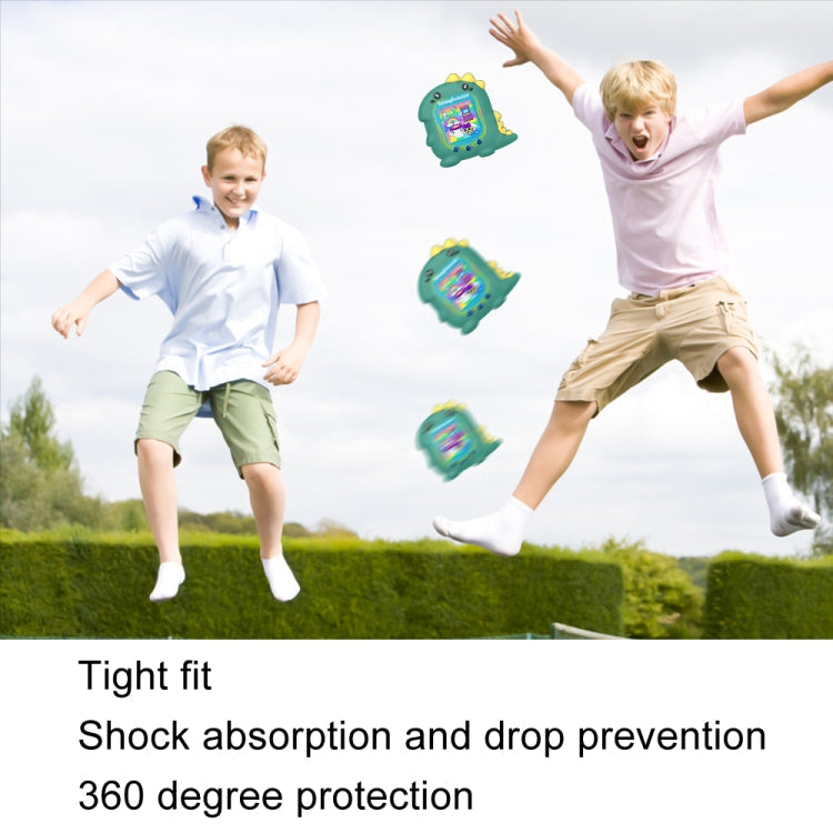 For Tamagotchi Uni (2023) Pet Game Console Silicone Protective Case(Dinosaur)