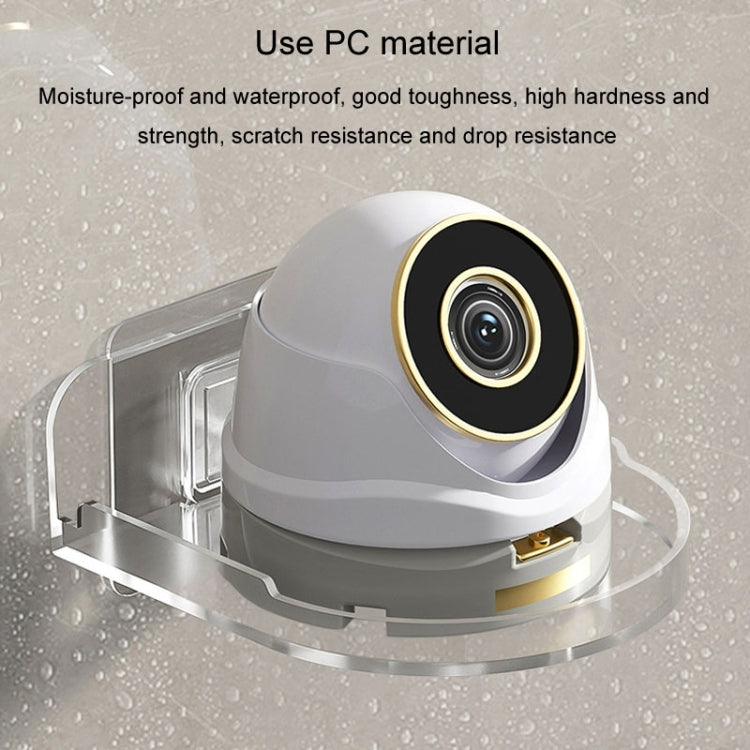 Traceless Wall Mounted Camera Bracket Home No-Punch Surveillance Rack Router Shelf(White)