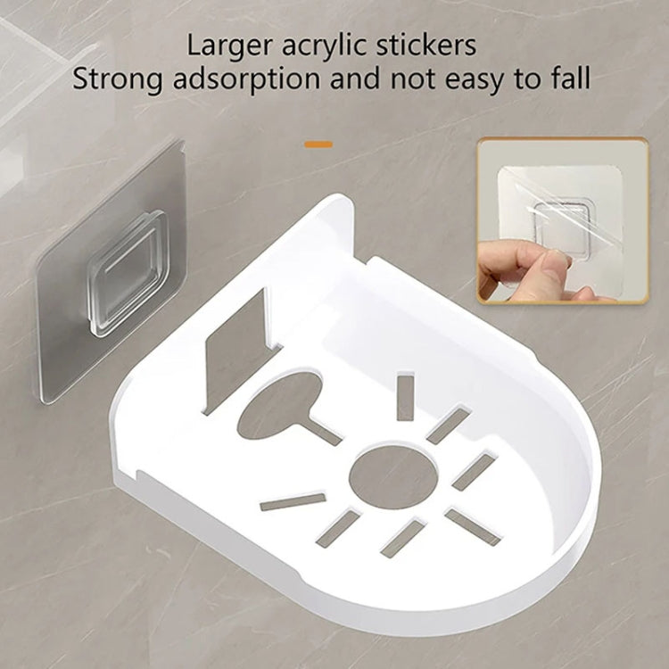 Traceless Wall Mounted Camera Bracket Home No-Punch Surveillance Rack Router Shelf(Transparent)