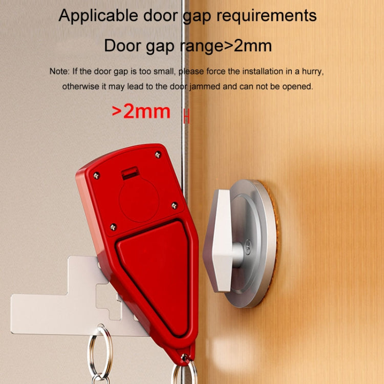 Door Stopper Home Burglary Girls Live Alone Security Lock Inside Opening Door Plug, Style: With Alarm