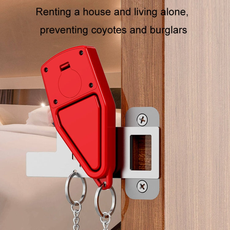 Door Stopper Home Burglary Girls Live Alone Security Lock Inside Opening Door Plug, Style: With Alarm