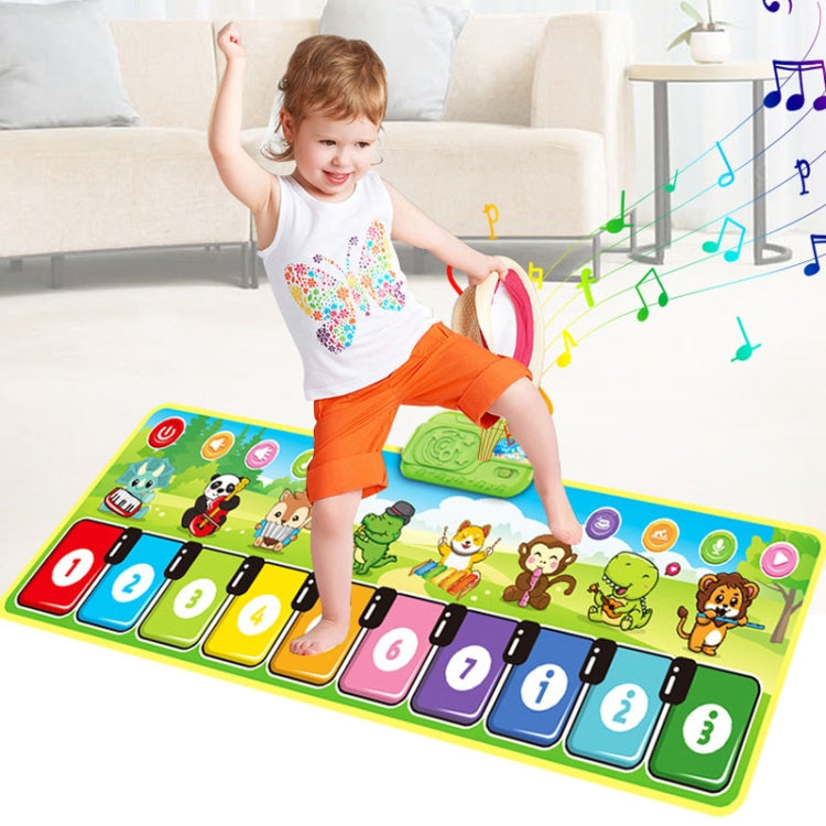 110x36cm Children Piano Mat Footsteps Music Dancing Blanket Parent-Child Multifunctional Game Blanket