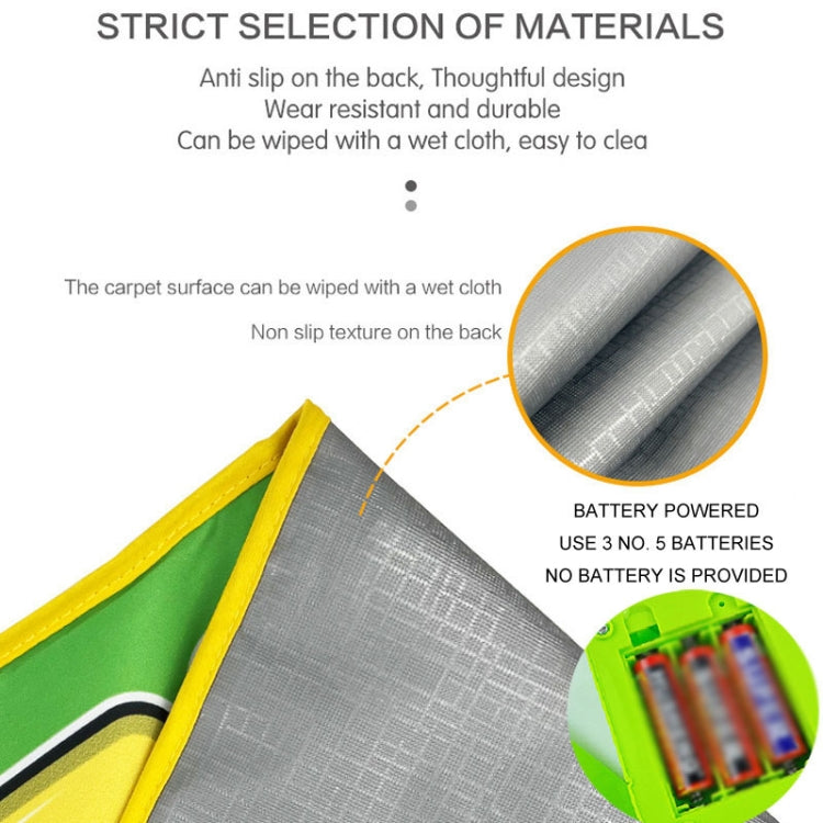 110x36cm Children Piano Mat Footsteps Music Dancing Blanket Parent-Child Multifunctional Game Blanket