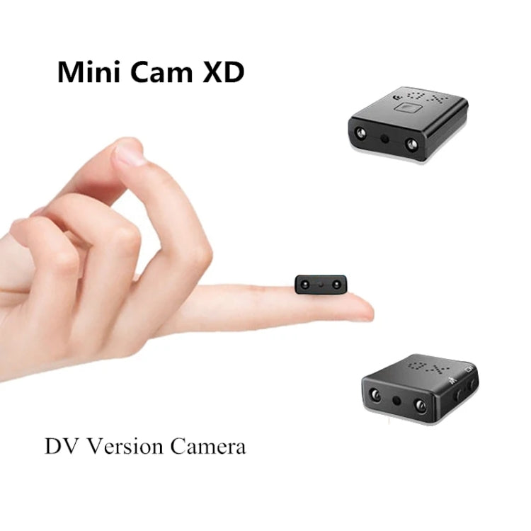 XD Camera 1080p HD Video Smart IR-CUT Infrared Night Vision Sports Camera(Direct Version No Battery)