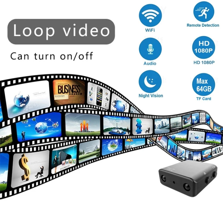 XD Camera 1080p HD Video Smart IR-CUT Infrared Night Vision Sports Camera(Direct Version No Battery)