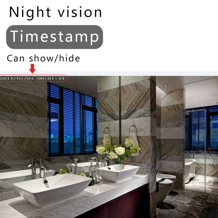 XD Camera 1080p HD Video Smart IR-CUT Infrared Night Vision Sports Camera(Direct Version No Battery)