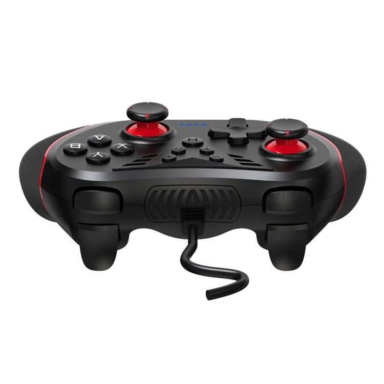 For Switch / PC USB Wired Gamepad With Vibration And Burst Function(Black)