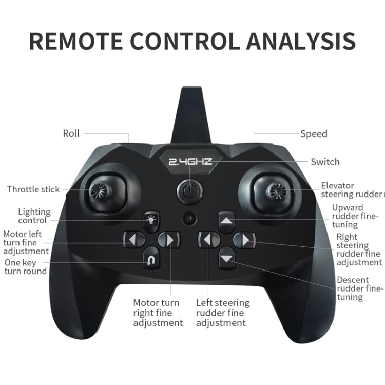 Z-57 4-channel Remote Control Stunt Tumbling Aircraft Glider Fixed-wing Foam Aircraft Model Single Battery
