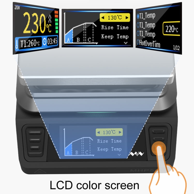 MINIWARE MHP50 Support PD/DC Power Supply 150W High Power Mini Thermostat Heating Station, Model: A5