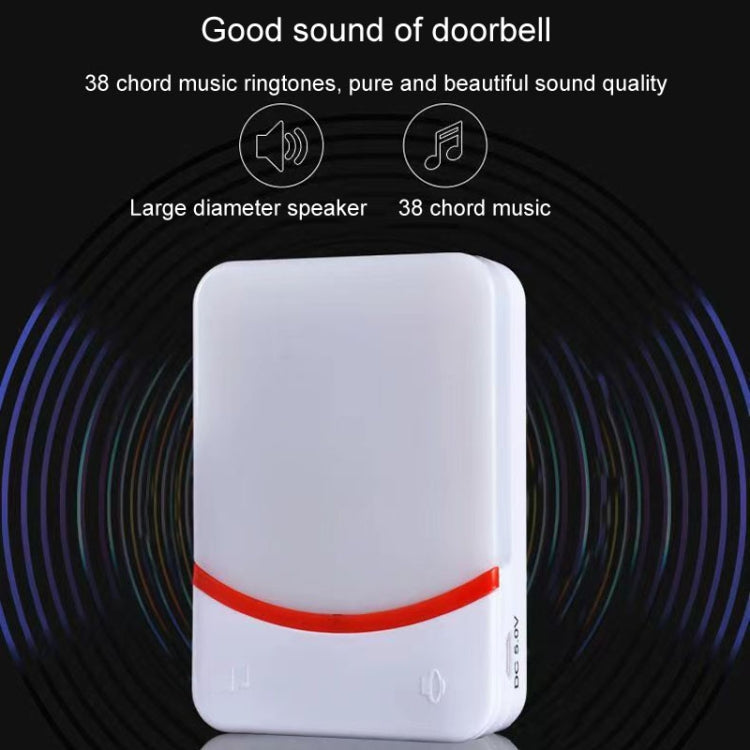 CMF1188-21 USB Power Home Wireless Doorbell Remote Control Intelligent Flashing Doorbell Caller