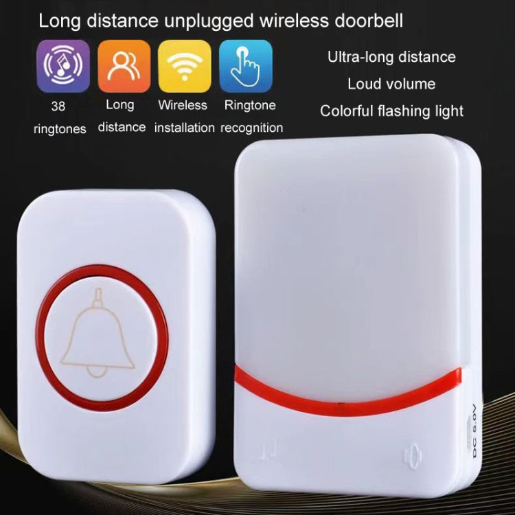 CMF1188-11 USB Power Home Wireless Doorbell Remote Control Intelligent Flashing Doorbell Caller