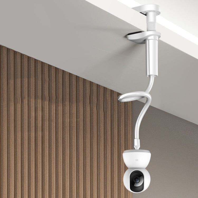 Punch-Free Surveillance Camera Mounting Bracket Cabinet Ceiling Rack, Model: White 110cm