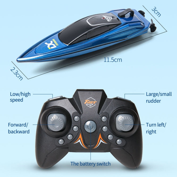 Children 2.4G Mini Remote Control Boat Summer Water Play Electrical Submarine Boys Toys(Red)