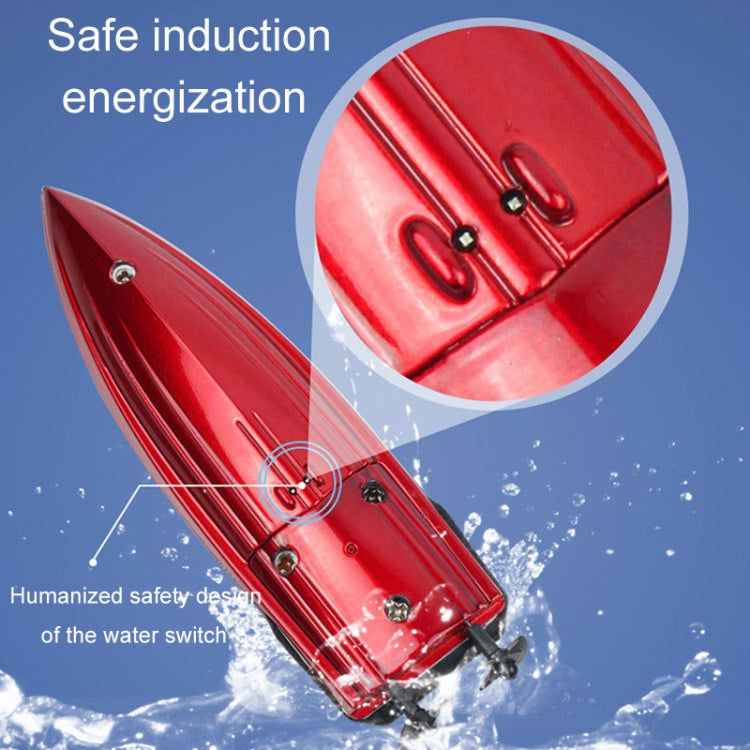 Children 2.4G Mini Remote Control Boat Summer Water Play Electrical Submarine Boys Toys(Red)